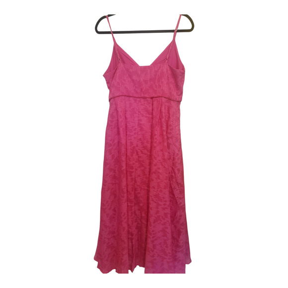 Showpo Hot Pink Spaghetti Strap Midi Length Lace Dress Size 10 - Picture 6 of 10